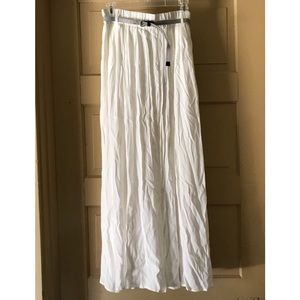 NWT Joan Vass New York Pleaded Maxi Skirt - S